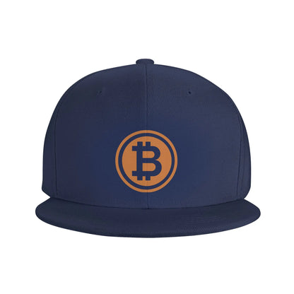 Hiphop Flat Baseball Cap Men Bitcoin Logo Fashion Caps Hats for Logo Asquette Homme Dad Hat for Men Trucker Cap
