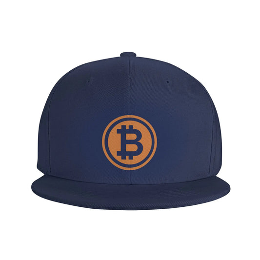 Hiphop Flat Baseball Cap Men Bitcoin Logo Fashion Caps Hats for Logo Asquette Homme Dad Hat for Men Trucker Cap