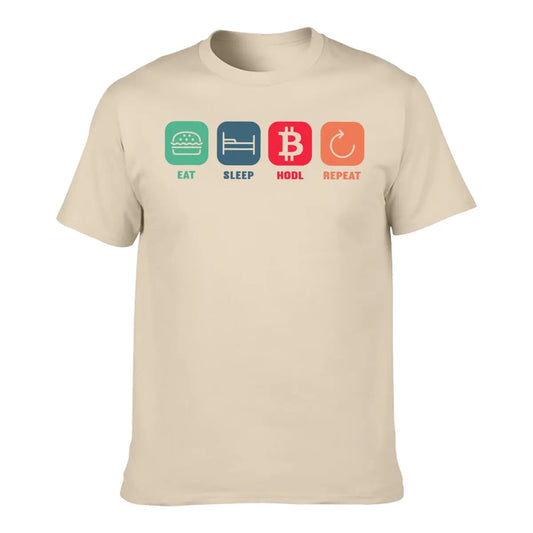 Eat Sleep Hodl Repeat Bitcoin Cryptocurrency Trading Crypto T-Shirt