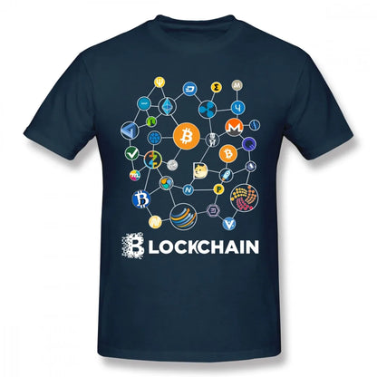 Blockchain Bitcoin Litecoin Ripple Ethereum Cryptocurrency T Shirt