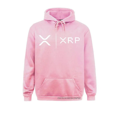Side by Side Ripple Coin XRP Sweatshirt Unique Design Hoodie Organic Costume Faddish Homme High Street Pullovers Shirt