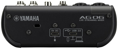 Yamaha AG06 MkII Live Streaming Mixer (Black)