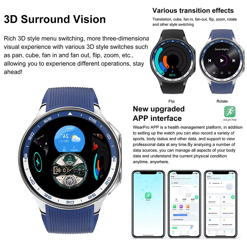 OPPO Watch X High-End Business Watch 32Gb Large Memory Album Smart Watch Men Sports Fitness Waterproof Smart Watch