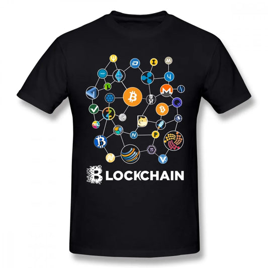 Blockchain Bitcoin Litecoin Ripple Ethereum Cryptocurrency T Shirt