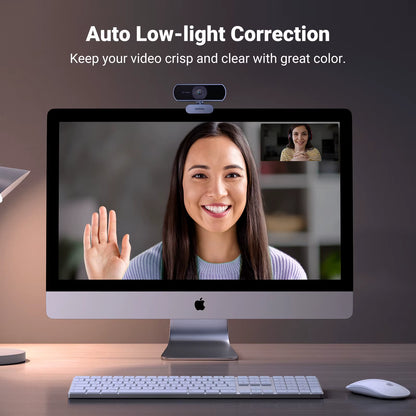 USB Webcam 1080P HD Mini Webcam for Laptop Computer Web Camera Dual Microphones for Youtube Zoom Video Calling 2K Web Cam