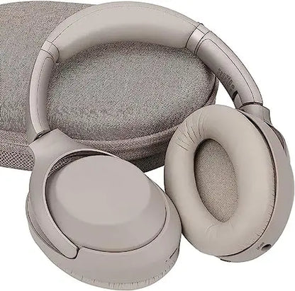 Sony WH-1000XM3 Noise-Canceling Headphones with Protein-Leather Replacement Ear Pads, Acoustic Memory Foam Ear Pads (Gold)