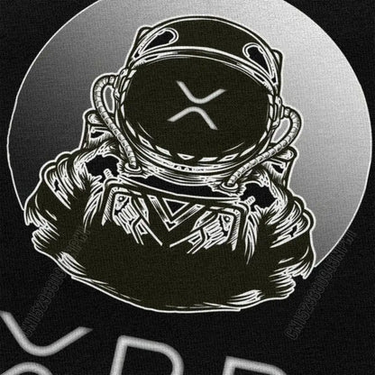 Ripple Xrp to the Moon T Shirt Men Cotton Tshirt Urban Tee Tops Bitcoin T-Shirts Fitted Streetwear Clothing Gift