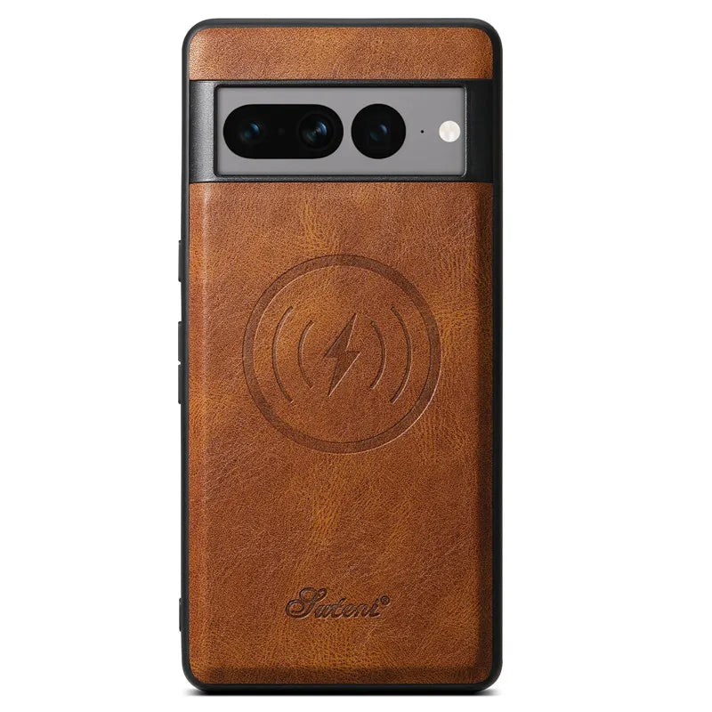 Magnetic Leather Case with Wallet for Google Pixel Series